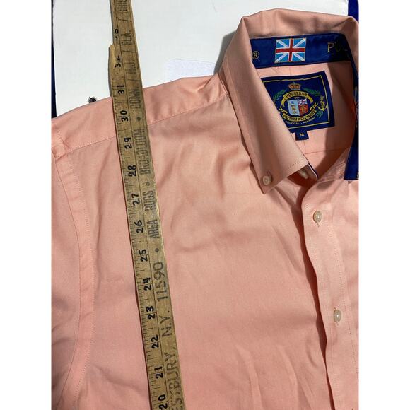 PUSSERS Orange Button-Up Shirt – Size M – Flip Cuff Detail - Picture 6 of 11